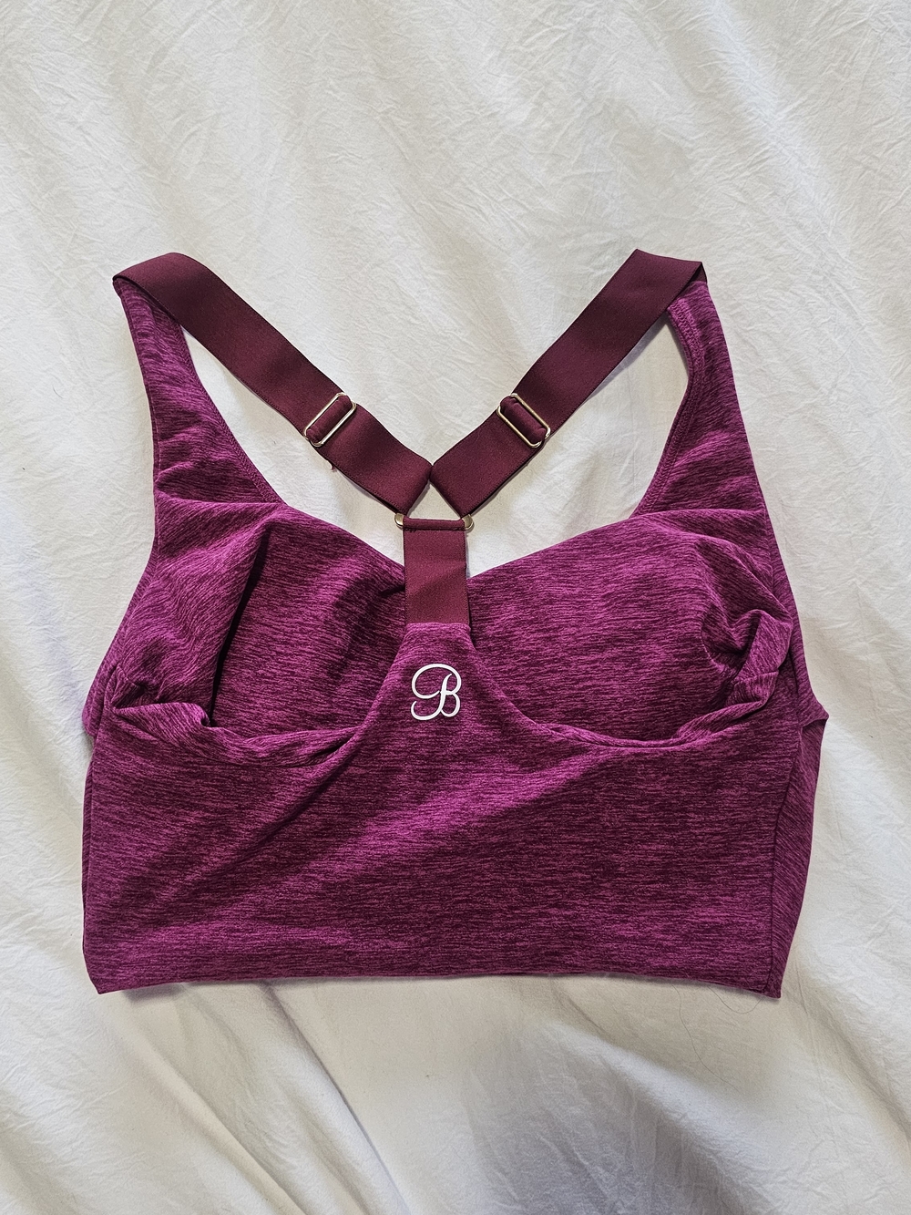 Bombshell Sportswear Magenta Racerback Sports Bra